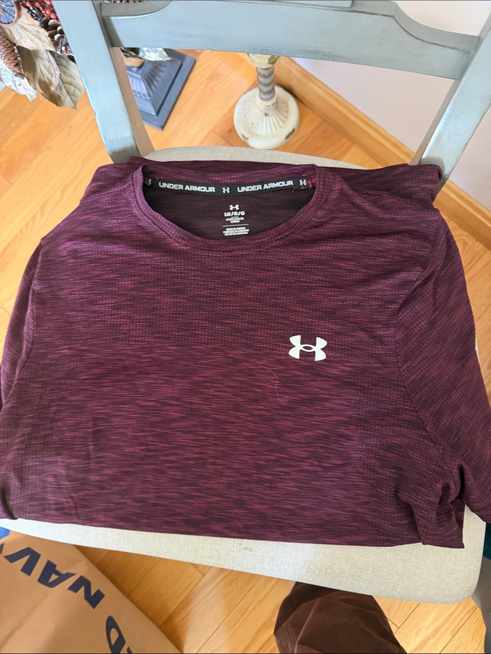 Under Armour Women's Maroon Heather Short Sleeve Tech Tee